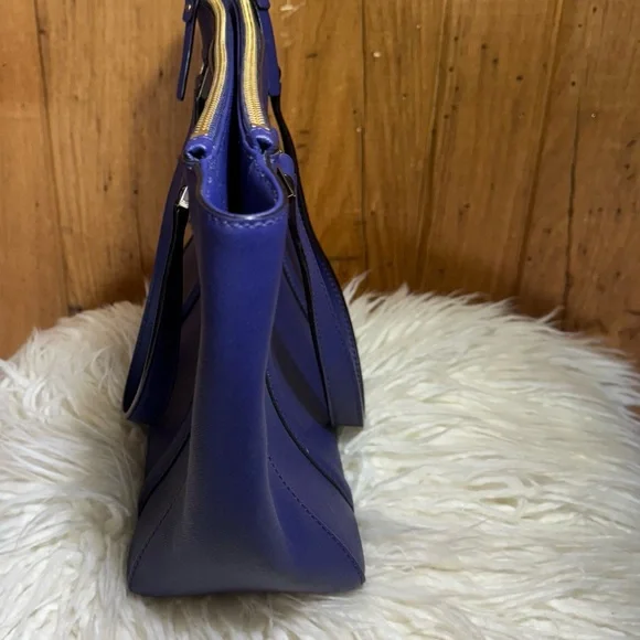 Kate Spade New York Royal Blue Saffiano Leather Tote Bag - Picture 3 of 15